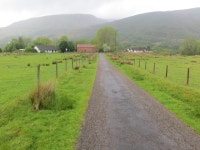 Fence-lined minor road near to... © Peter Wood cc-by-sa/2.0 :: Geograph Britain and Ireland Fence-lined minor road near to...... 