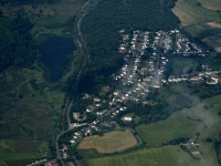 Uplawmoor from the air © Thomas Nugent :: Geograph Britain and Ireland Uplawmoor from the air &copy; Thomas Nugent
