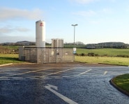 Oxygen storage tank in the grounds of... © Eric Jones :: Geograph Britain and Ireland Oxygen storage tank in the grounds of...... 