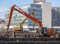Excavators, Belfast © Rossographer :: Geograph Britain and Ireland Excavators, Belfast &copy; Rossographer