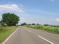 A1175 eastbound © Alex McGregor :: Geograph Britain and Ireland A1175 eastbound &copy; Alex McGregor