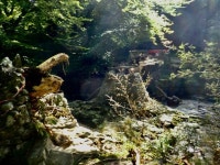 Destroyed footbridge down stream of the... © Eric Jones :: Geograph Britain and Ireland Destroyed footbridge down stream of the.... 