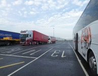 Ferry loading park © Gerald England cc-by-sa/2.0 :: Geograph Britain and Ireland Ferry loading park &copy; Gerald England cc-by... 