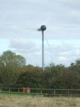A wind turbine atop Spaniorum Hill © Neil Owen cc-by-sa/2.0... A wind turbine atop Spaniorum Hill &copy; Neil Owen cc-by-sa/2.0
