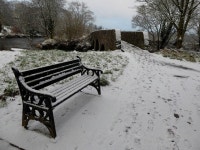 Heading towards the footbridge over... © Kenneth Allen :: Geograph Britain and Ireland Heading towards the footbridge over...... 