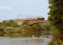 5764 returns to Kidderminster across the... © Martin Tester :: Geograph Britain and Ireland 5764 returns to... 