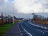 A1087 approaching Dunbar © Richard Webb :: Geograph Britain and Ireland A1087 approaching Dunbar &copy; Richard Webb