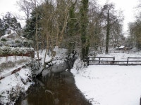 Snow along Killyclogher Burn,... © Kenneth Allen cc-by-sa/2.0 :: Geograph Britain and Ireland Snow along Killyclogher Burn,...... 