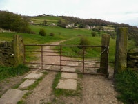 Gate on Footpath 9/381/1, Northowram © Humphrey Bolton :: Geograph Britain and Ireland Gate on Footpath 9/381/1, Northowram... 