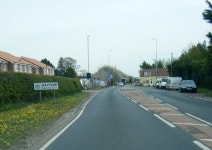 A1079 at Hayton village boundary © Colin Pyle :: Geograph Britain and Ireland A1079 at Hayton village boundary &copy; Colin Pyle
