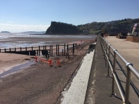 Works to a groyne, Teignmouth main beach © Robin Stott cc-by-sa/2.0 :: Geograph Britain and Ireland Works to a groyne... 