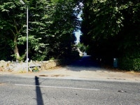 The mouth of Village Lane viewed across... © Eric Jones cc-by-sa/2.0 :: Geograph Britain and Ireland The mouth of Village Lane... 