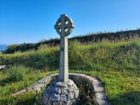 Celtic Style Cross on Gwaenysgor © David Bremner cc-by-sa/2.0 :: Geograph Britain and Ireland Celtic Style Cross on Gwaenysgor... 
