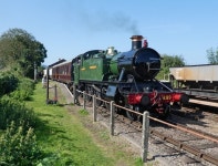 5199 waits at Dunster for the off © Roger Cornfoot... and Ireland 5199 waits at Dunster for the off &copy; Roger Cornfoot