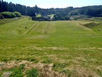 The grassed outer face of the Silent... © Eric Jones cc-by-sa/2.0 :: Geograph Britain and Ireland The grassed outer face of the... 