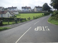 Derryleckagh Road at its junction with... © Eric Jones cc-by-sa/2.0 :: Geograph Britain and Ireland Derryleckagh Road at its... 