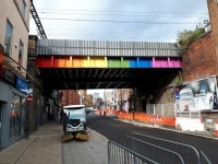 Railway bridge over Lower Briggate © Stephen Craven cc-by-sa/2.0 :: Geograph Britain and Ireland Railway bridge over Lower... 