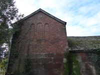 Gable end of an old stone barn at... © Jeremy Bolwell :: Geograph Britain and Ireland Gable end of an old stone barn at...... 
