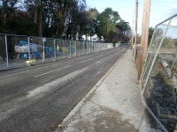 Flood allevation wall under construction... © Eric Jones cc-by-sa/2.0 :: Geograph Britain and Ireland Flood allevation wall... 