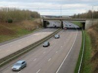 Almost at the end of M1 © Gordon Hatton :: Geograph Britain and Ireland Almost at the end of M1 &copy; Gordon Hatton