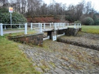 Bridge over overflow channel, Mugdock... © Richard Sutcliffe :: Geograph Britain and Ireland Bridge over overflow channel... 