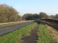Footpath beside the A48 between Stormy... © eswales :: Geograph Britain and Ireland Footpath beside the A48... 