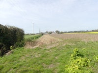 Fallow headland with distant poultry... © David Pashley :: Geograph Britain and Ireland Fallow headland with distant poultry...... 