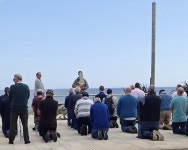 Mens Rosary Group Prayer on Newcastles... © Eric Jones :: Geograph Britain and Ireland Mens Rosary Group Prayer on Newcastle... 