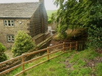 Footpath 109/2 passing the end of Lower... © Humphrey Bolton... Footpath 109/2 passing the end of Lower... &copy; Humphrey... 