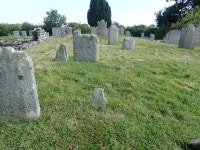 Old headstones in the Maghera monastic... © Eric Jones cc-by-sa/2.0 :: Geograph Britain and Ireland Old headstones in the... 
