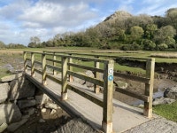Footbridge over Burry Pill © Alan Hughes :: Geograph Britain and Ireland Footbridge over Burry Pill &copy; Alan Hughes
