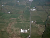 Lochlibo Road from the air © Thomas Nugent cc-by-sa/2.0 :: Geograph Britain and Ireland Lochlibo Road from the air &copy; Thomas... 