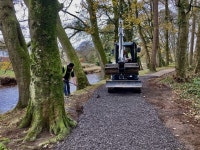 Temporary repairs to Highway to Health... © Kenneth Allen :: Geograph Britain and Ireland Temporary repairs to Highway to... 