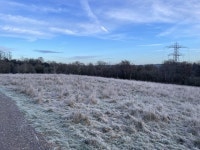 Frosty morning - Hawley Farm Open Space © Fernweh cc-by-sa/2.0 :: Geograph Britain and Ireland Frosty morning - Hawley Farm Open... 