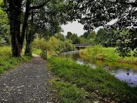 Highway to Health path along the Camowen... © Kenneth Allen cc-by-sa/2.0 :: Geograph Britain and Ireland Highway to Health path... 