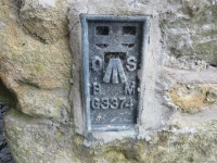 Ordnance Survey Flush Bracket G3374 © Peter Wood cc-by-sa/2.0... Ordnance Survey Flush Bracket G3374 &copy; Peter Wood cc-by-sa/2.0