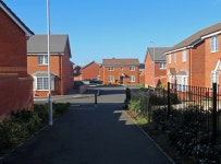 Pedestrian path between Massey Drive and... © Chris Allen :: Geograph Britain and Ireland Pedestrian path between Massey Drive... 