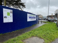 Hoarding along Old Mountfield Road,... © Kenneth Allen :: Geograph Britain and Ireland Hoarding along Old Mountfield Road,...... 