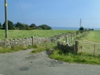 Locked gates on private, little used,... © Eric Jones :: Geograph Britain and Ireland Locked gates on private, little used,...... 