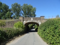 Railway bridge over Greenway Court Road © JThomas :: Geograph Britain and Ireland Railway bridge over Greenway Court Road... 