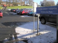 Tyrone County Hospital carpark (C) Kenneth  Allen :: Geograph Britain and Ireland Tyrone County Hospital carpark (C) Kenneth  Allen