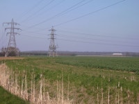 Pylon junction © John Beal :: Geograph Britain and Ireland Pylon junction &copy; John Beal