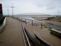 New footbridge, Newcastle Promenade © Oliver Dixon :: Geograph Britain and Ireland New footbridge, Newcastle Promenade... 