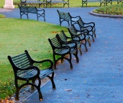 Seats, Botanic Gardens, Belfast © Albert Bridge :: Geograph Britain and Ireland Seats, Botanic Gardens, Belfast &copy; Albert Bridge