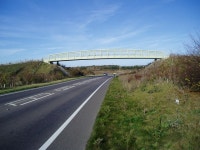 Footbridge over A280 © Peter Holmes :: Geograph Britain and Ireland Footbridge over A280 &copy; Peter Holmes