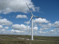 Turbine No 16 in Full Flight © Paul Anderson :: Geograph Britain and Ireland Turbine No 16 in Full Flight &copy; Paul Anderson