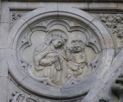 Circular Panel, Sacred Heart Church,... © Kenneth Allen cc-by-sa/2.0 :: Geograph Britain and Ireland Circular Panel, Sacred... 