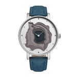 STARKLING + Hollow Quartz Watch With Leather Band
