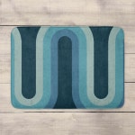 																																																																			Blue Groove Bath Mat										- IWOOT UK														 Blue... 