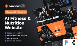 SH sandow: AI Fitness & Nutrition Website | Figma Community